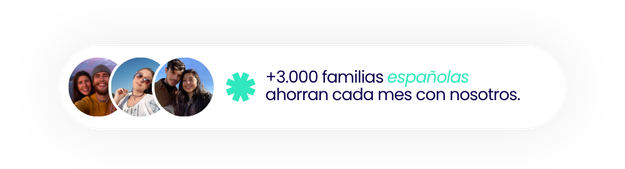 +3.000 familias españolas ahorran cada mes con nosotros